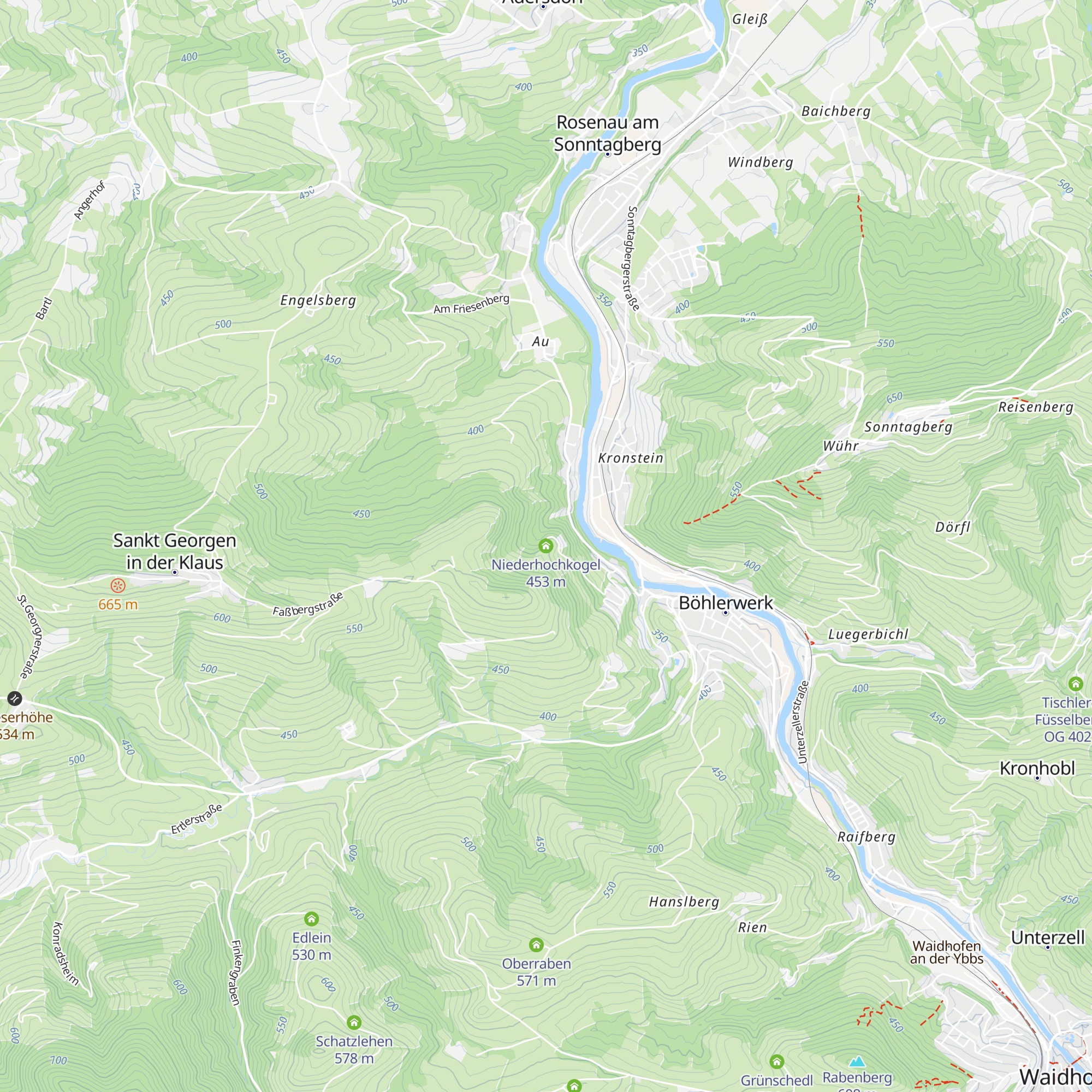 Niederhochkogel map