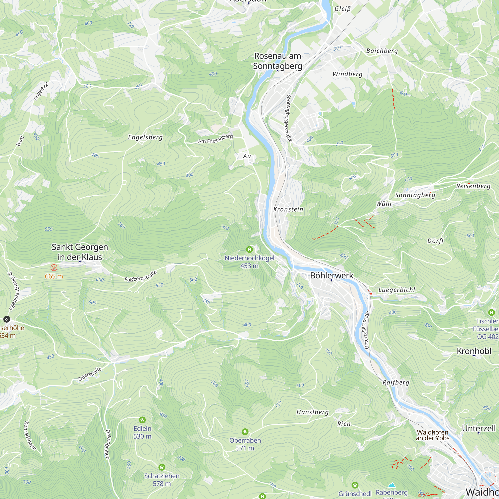 Niederhochkogel map