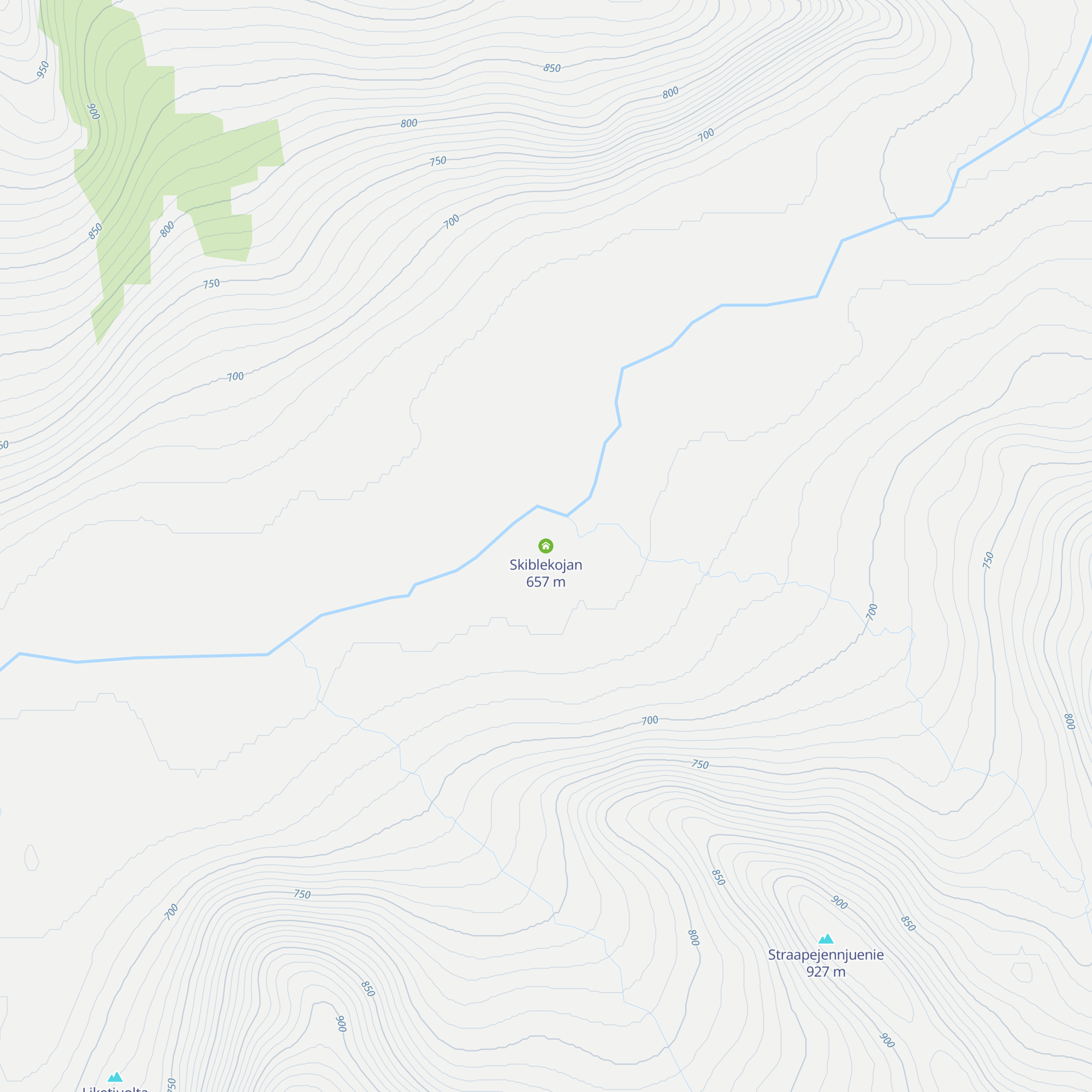 Skiblekojan map