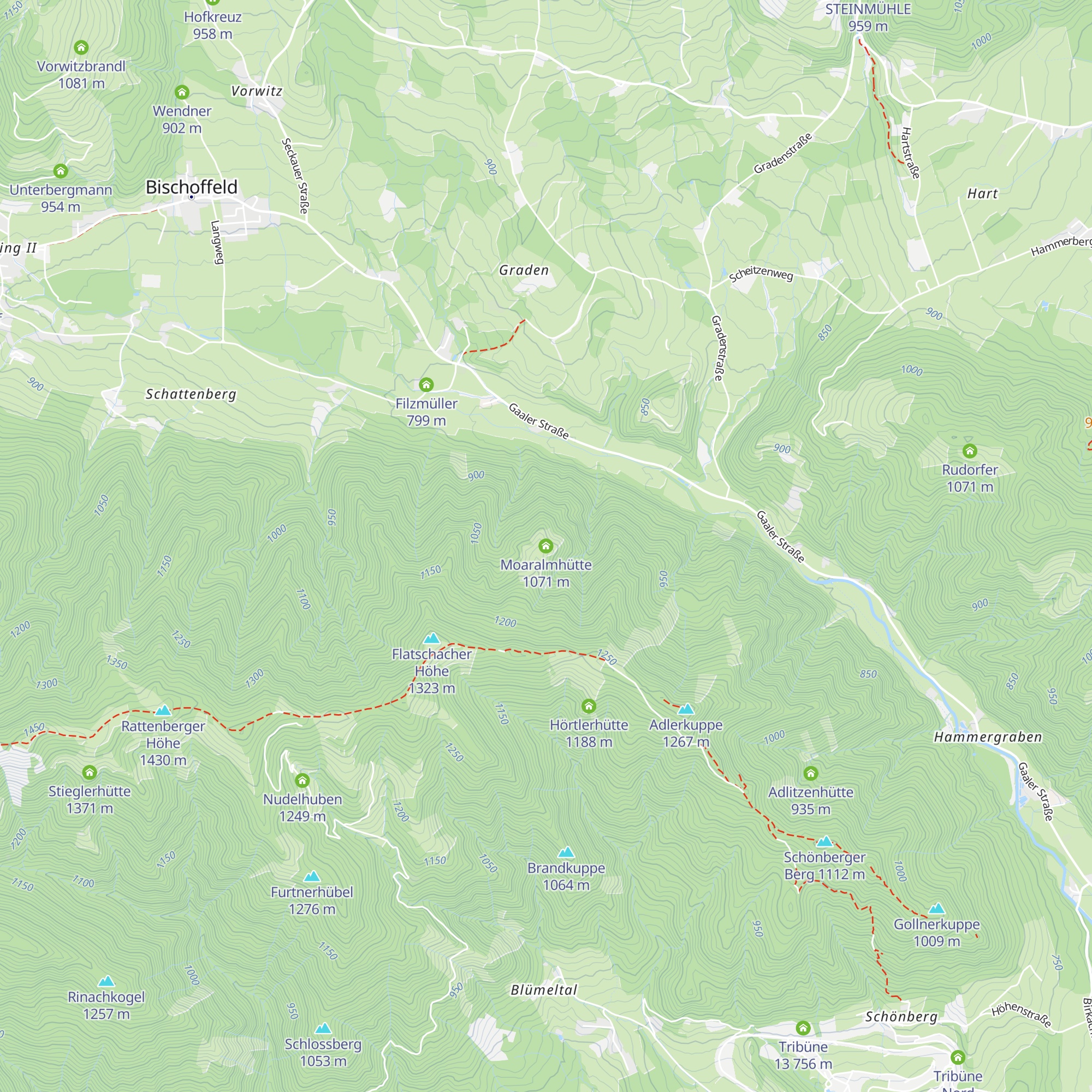 Moaralmhütte map