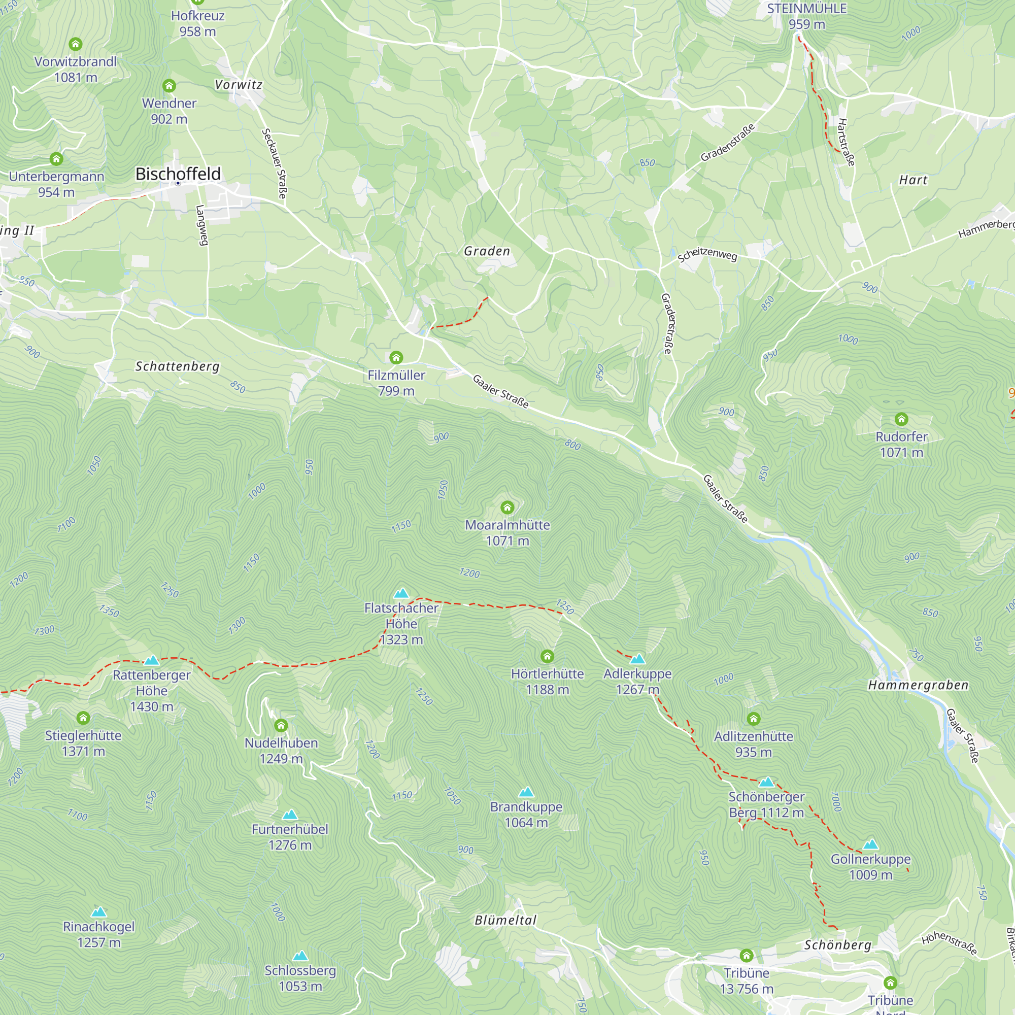 Moaralmhütte map