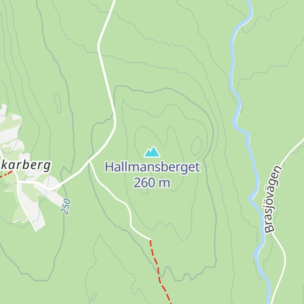Map of Hallmansberget