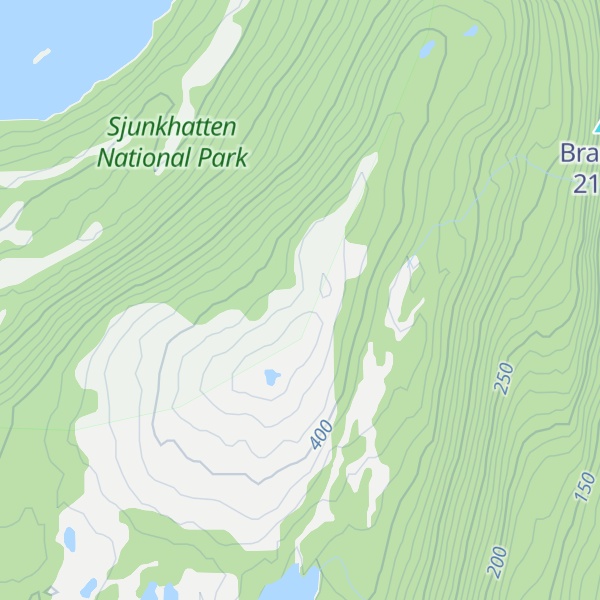 Map of Hopsfjellet