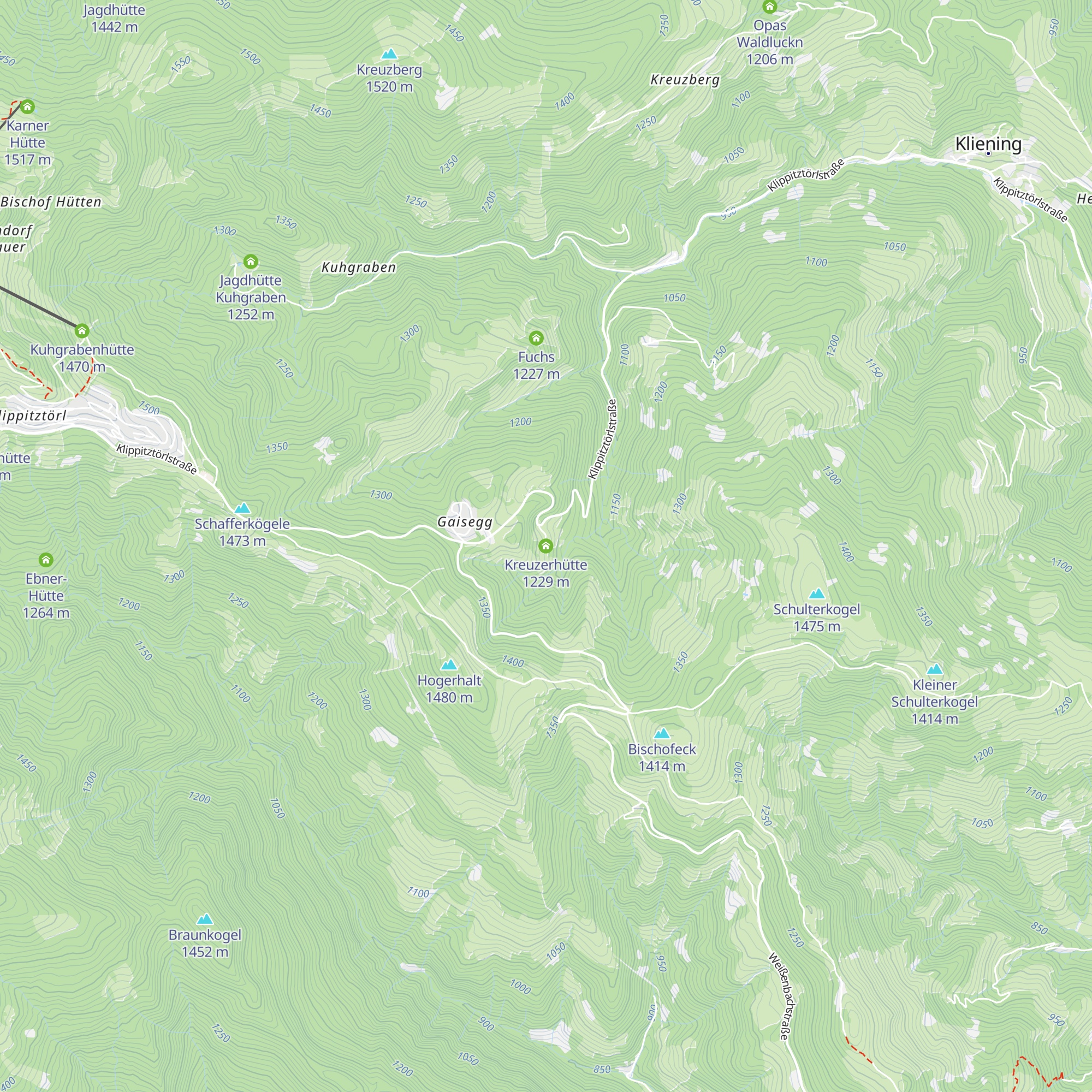 Kreuzerhütte map