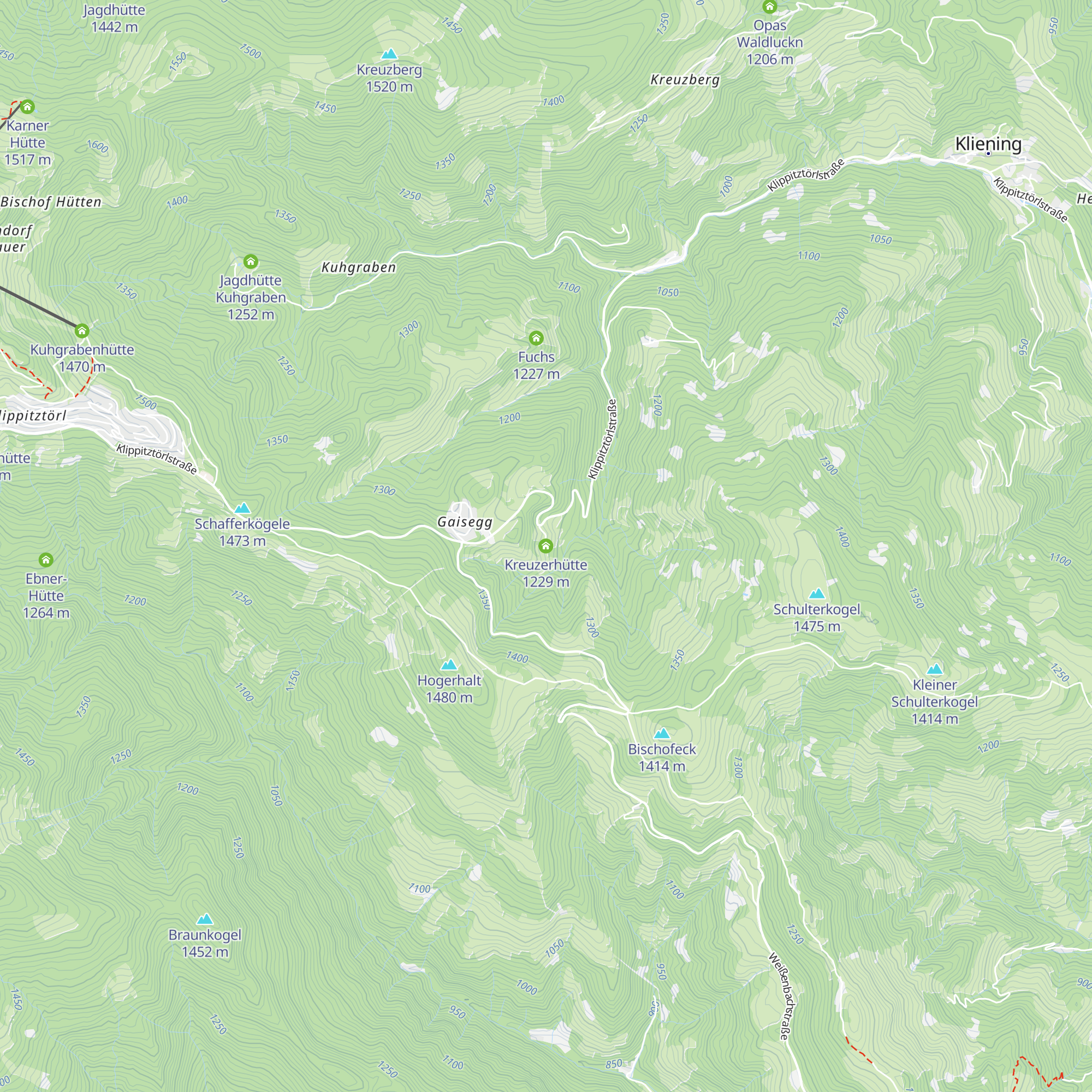Kreuzerhütte map