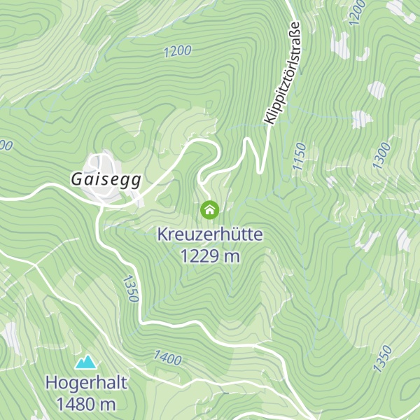Map of Kreuzerhütte