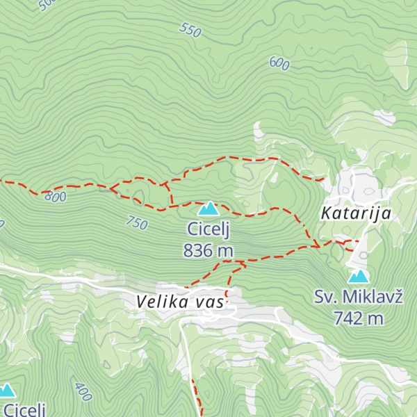Map of Cicelj