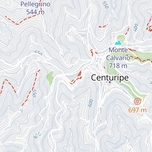 Map of Colle dell'Annunziata
