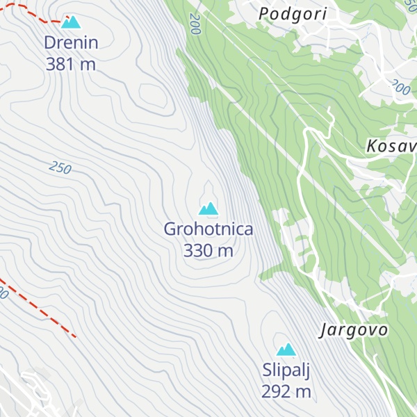 Map of Grohotnica