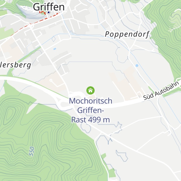 Map of Mochoritsch Griffen-Rast