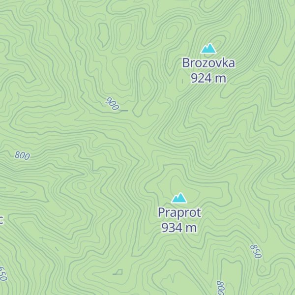 Map of Lovačka kuća Praprot