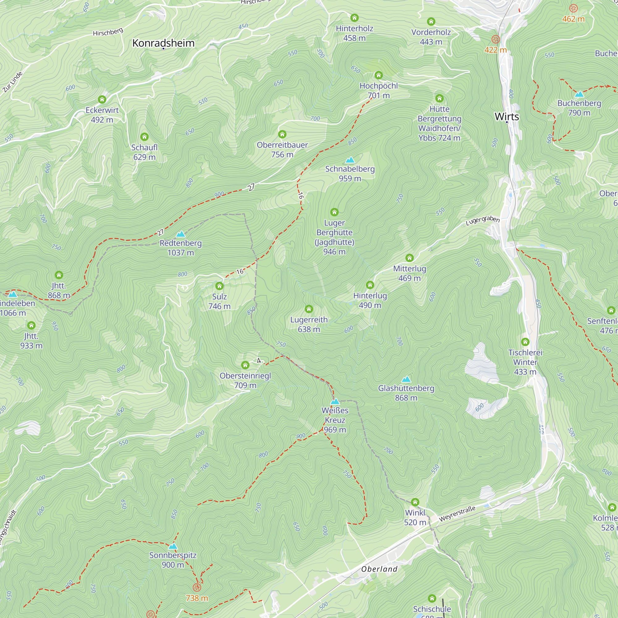 Lugerreith map