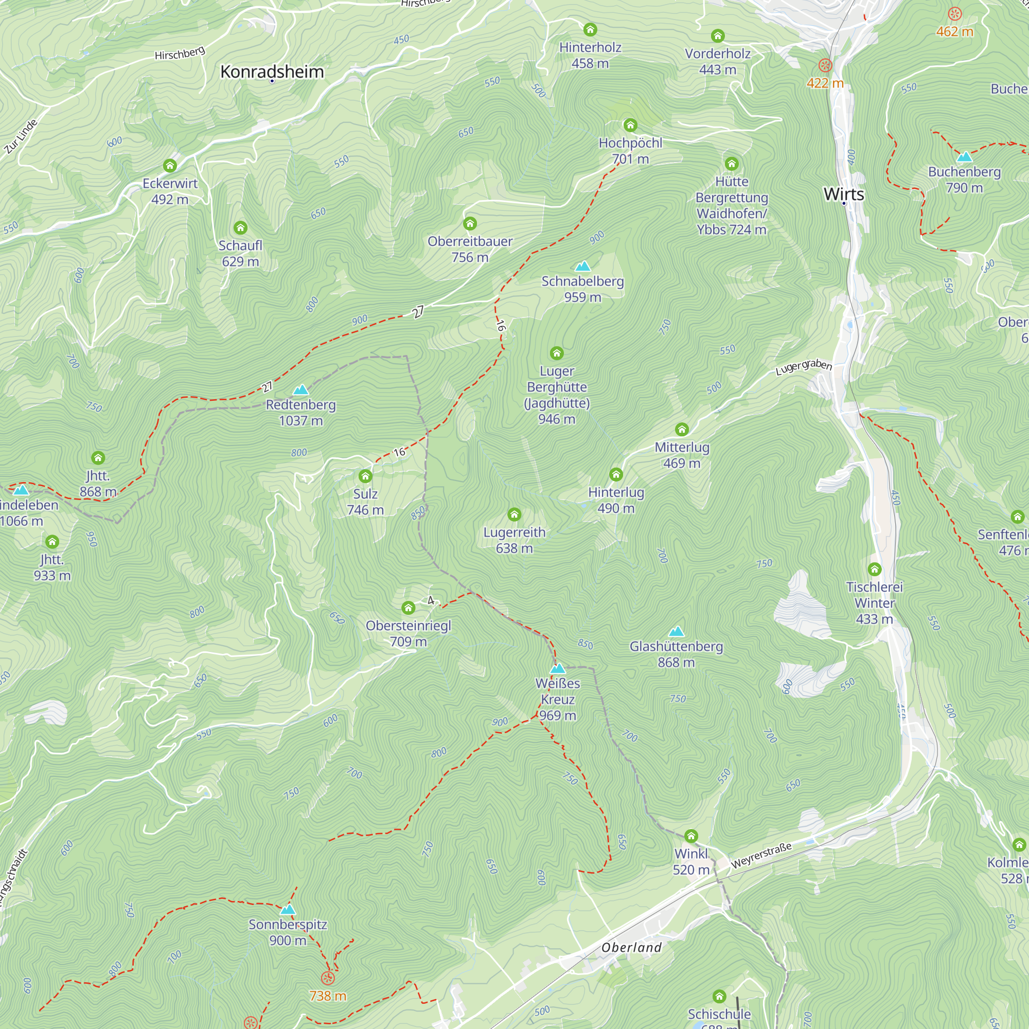 Lugerreith map