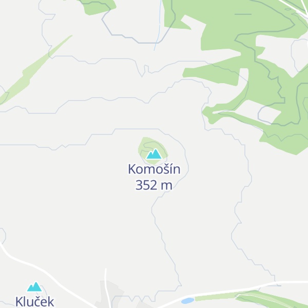 Map of Komošín
