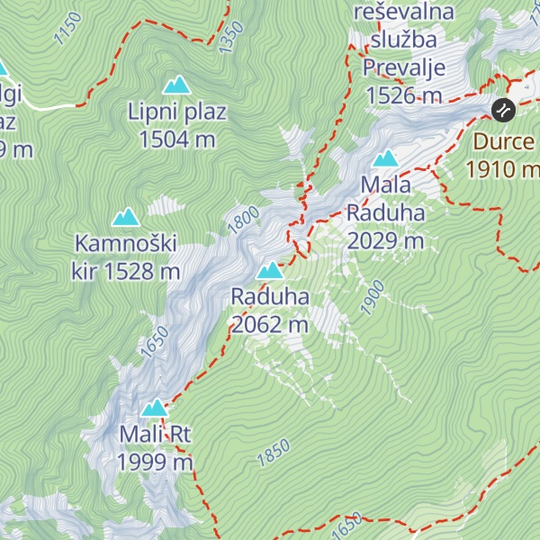 Map of Raduha
