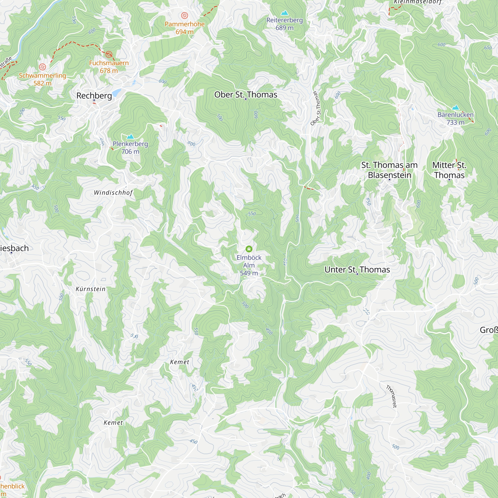 Elmböck Alm map