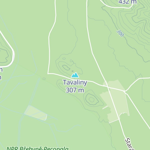 Map of Tavaliny