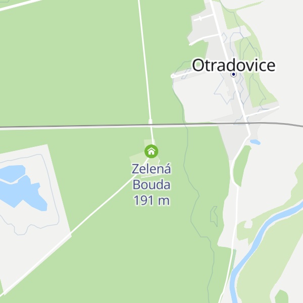 Map of Zelená Bouda