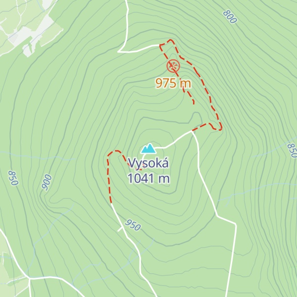 Map of Vysoká