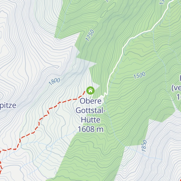 Map of Obere Gottstal-Hütte