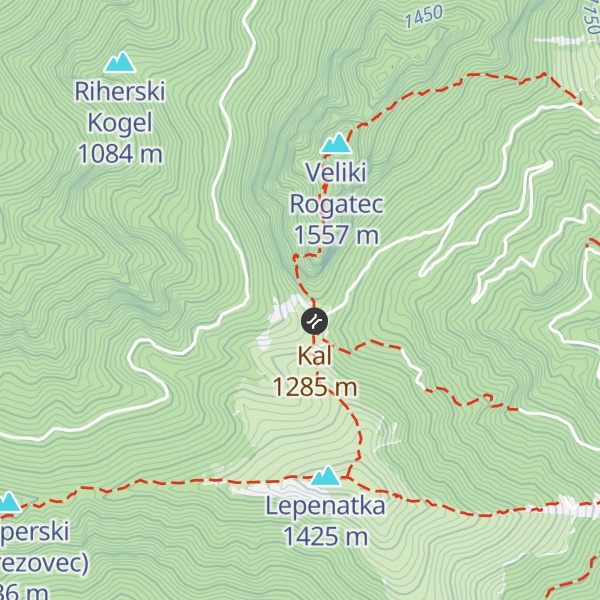Map of Bivak na Kalu