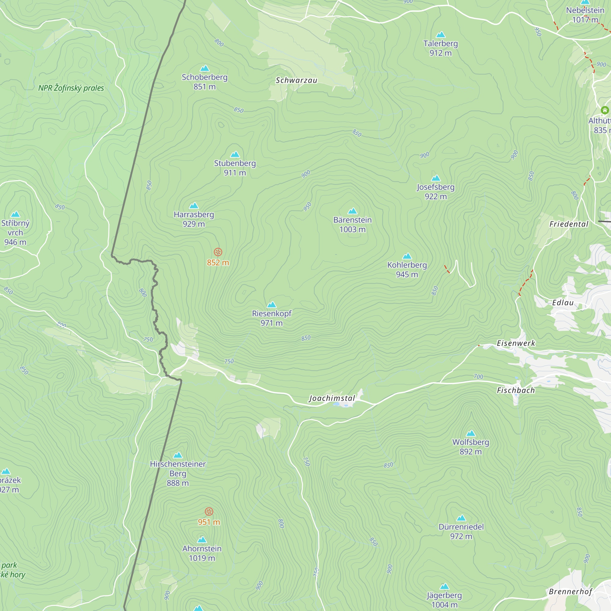 Menahütte map