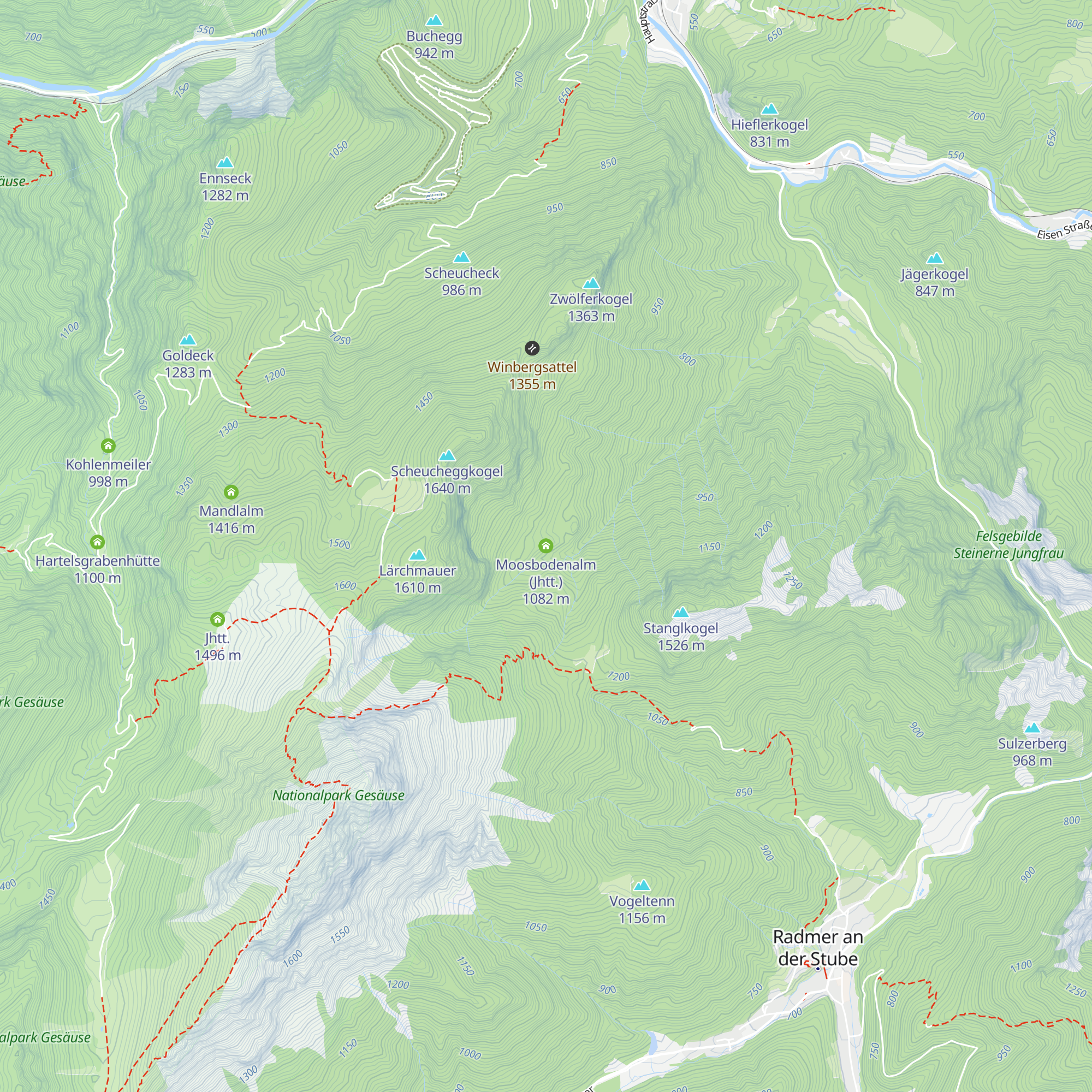 Moosbodenalm (Jhtt.) map