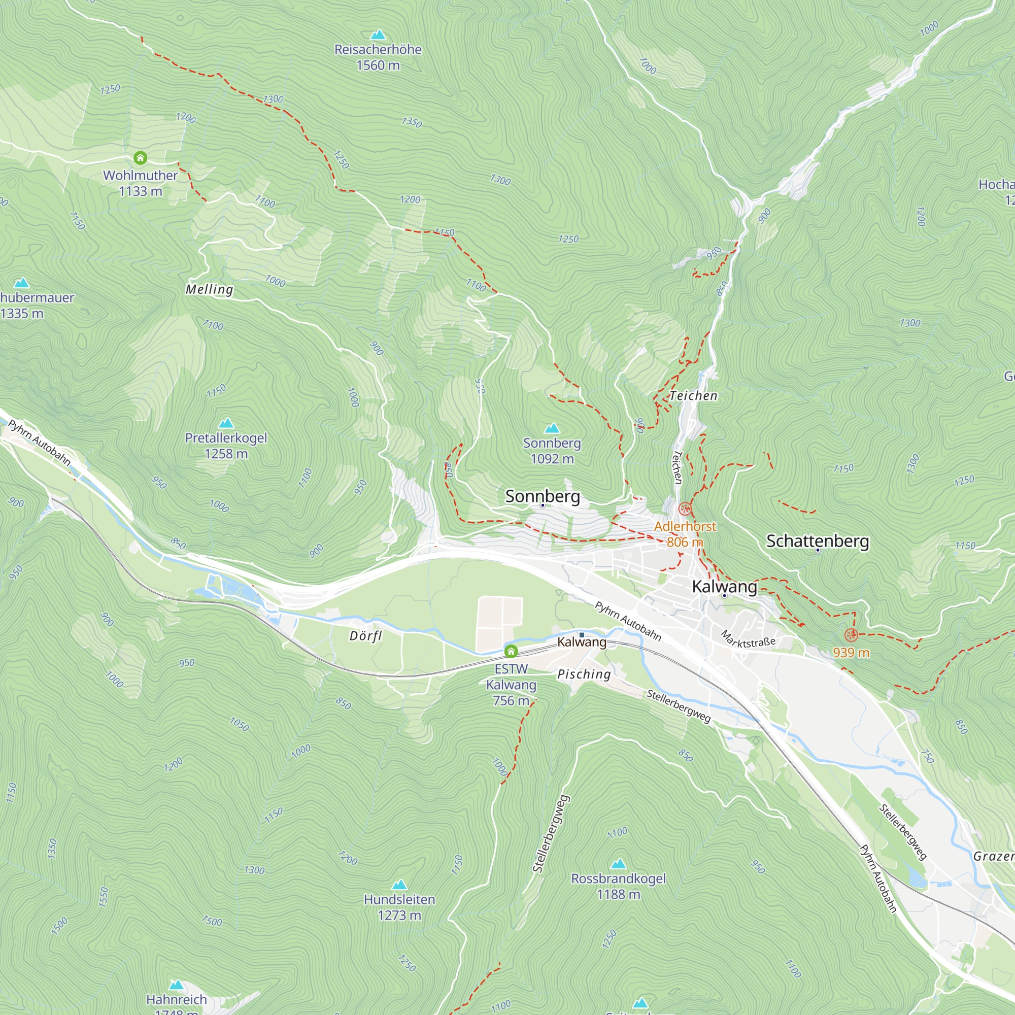 Hansl im Berg map