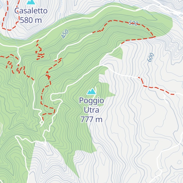 Map of Poggio Utra