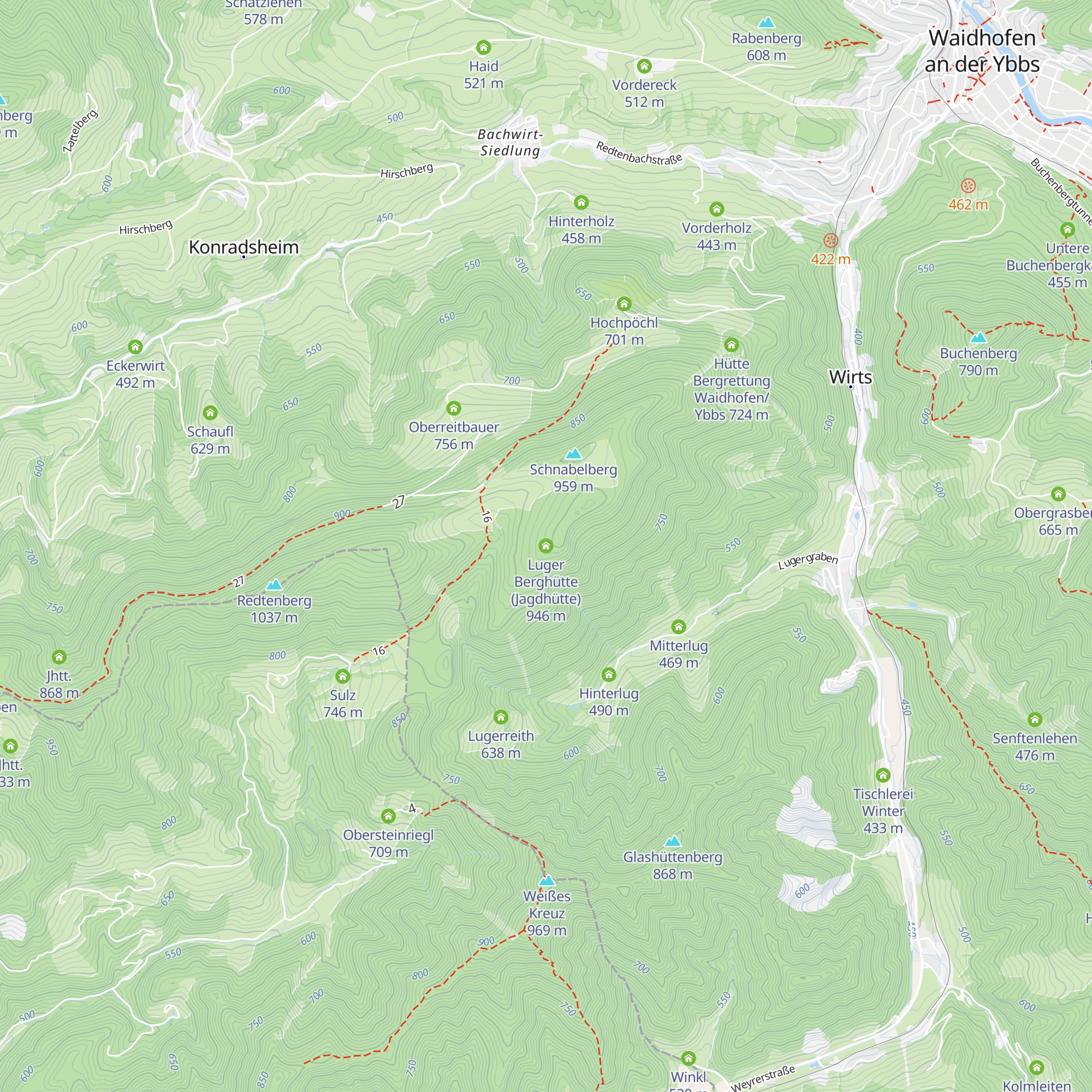 Luger Berghütte (Jagdhütte) map