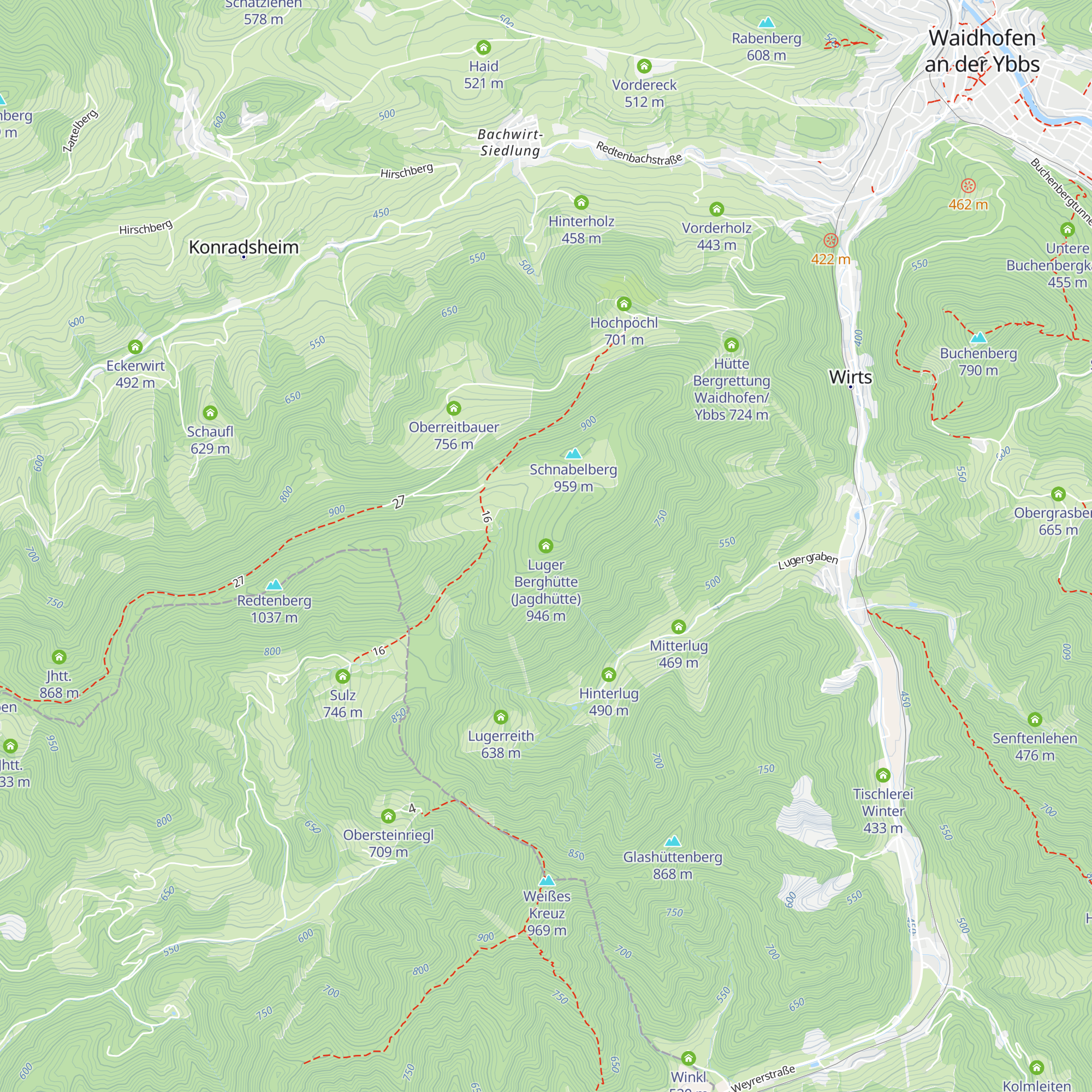 Luger Berghütte (Jagdhütte) map
