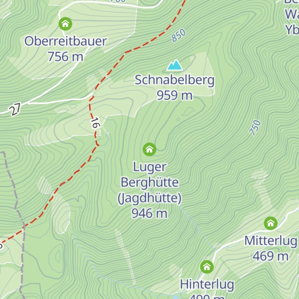 Map of Luger Berghütte (Jagdhütte)