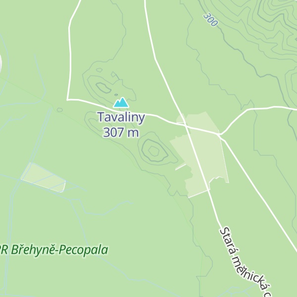 Map of Dubová hora
