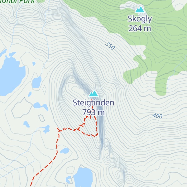 Map of Steigtinden