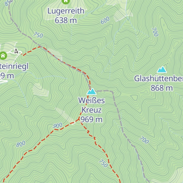 Map of Weißes Kreuz