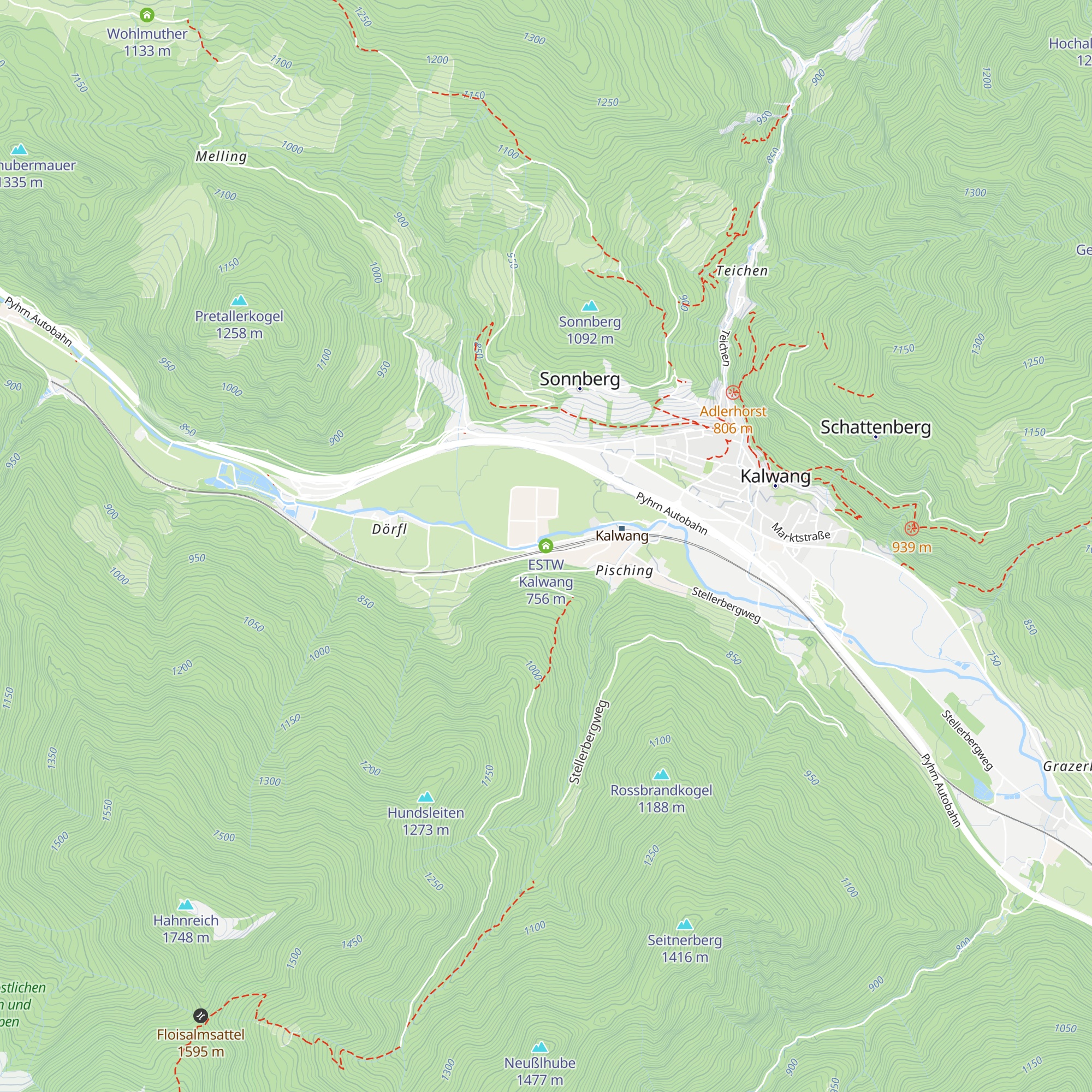 ESTW Kalwang map