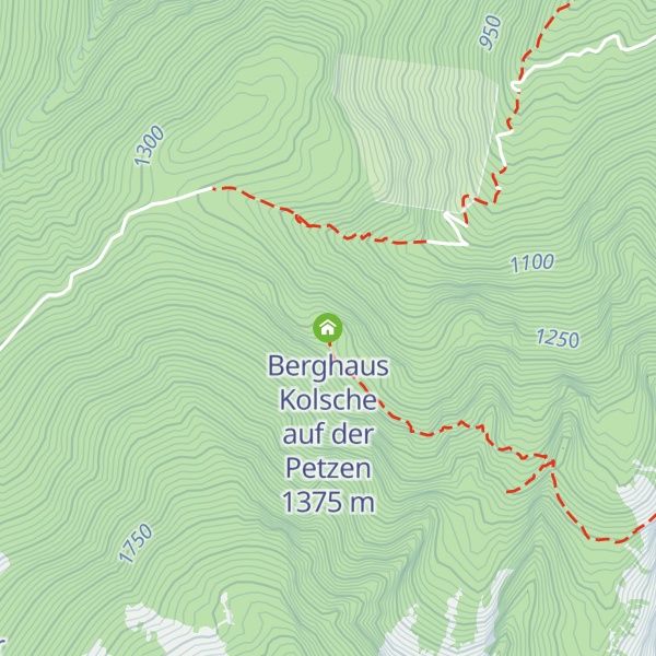 Map of Berghaus Kolsche auf der Petzen