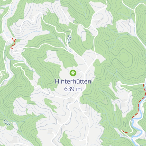 Map of Hinterhütten