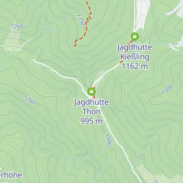 Map of Jagdhütte Thon