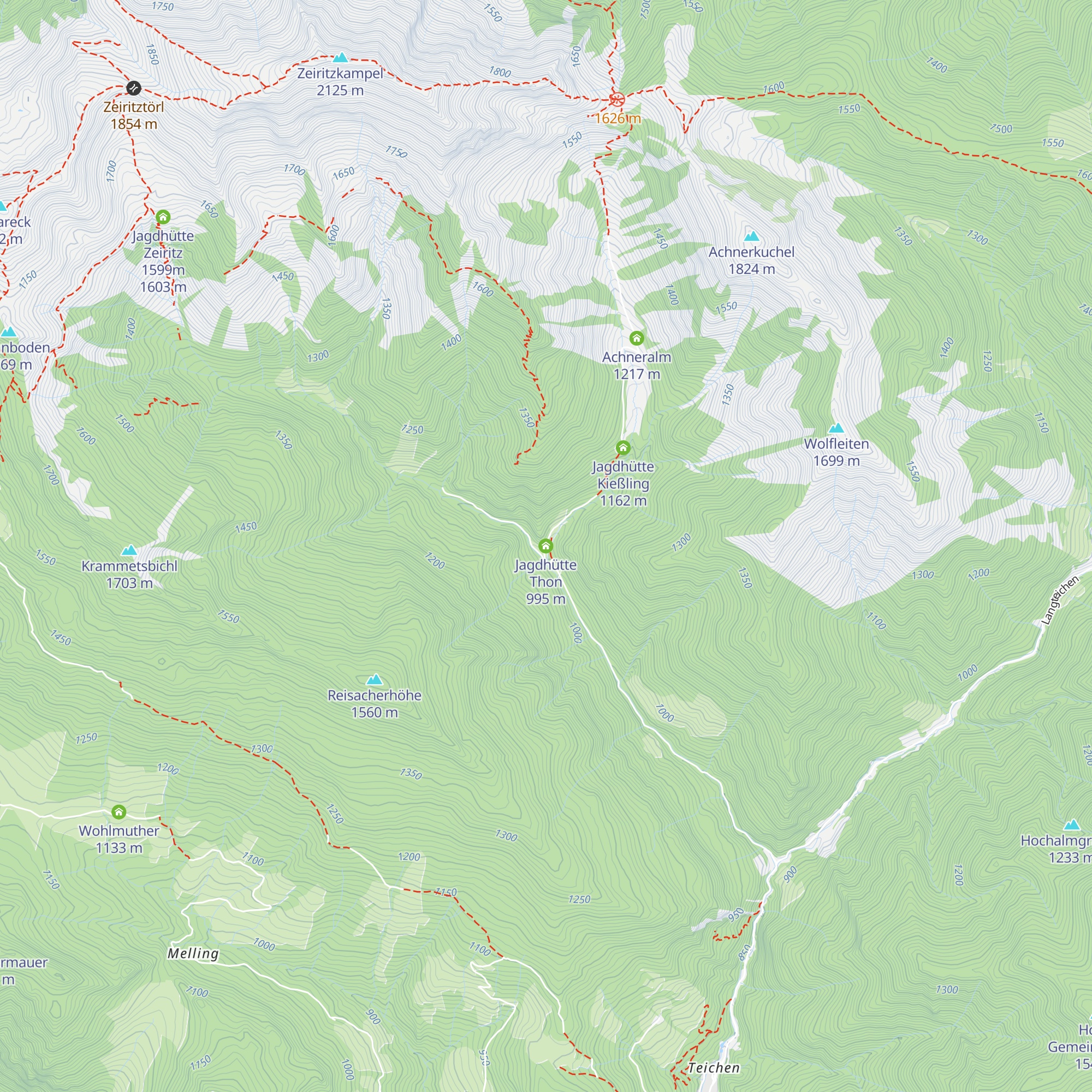 Jagdhütte Thon map