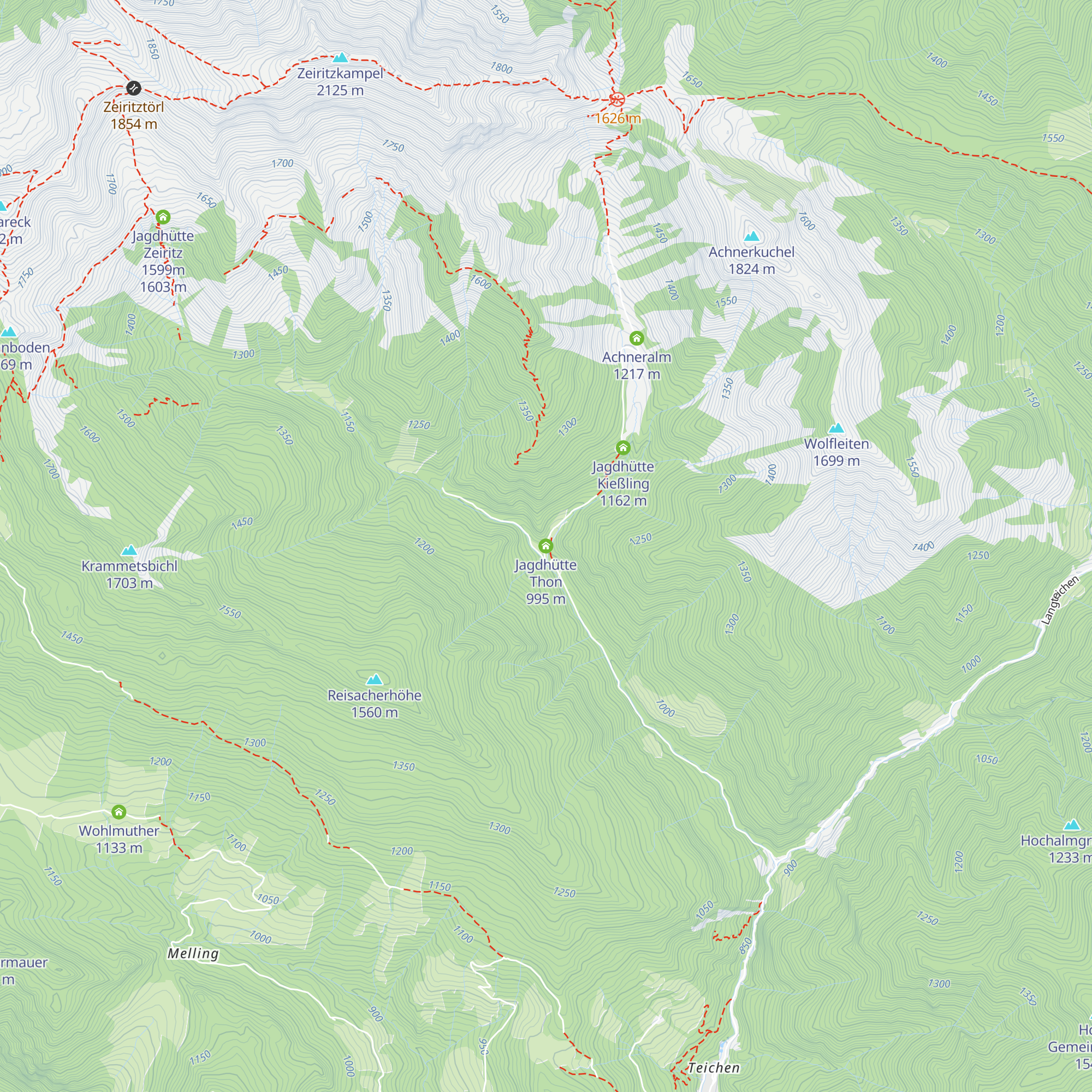 Jagdhütte Thon map