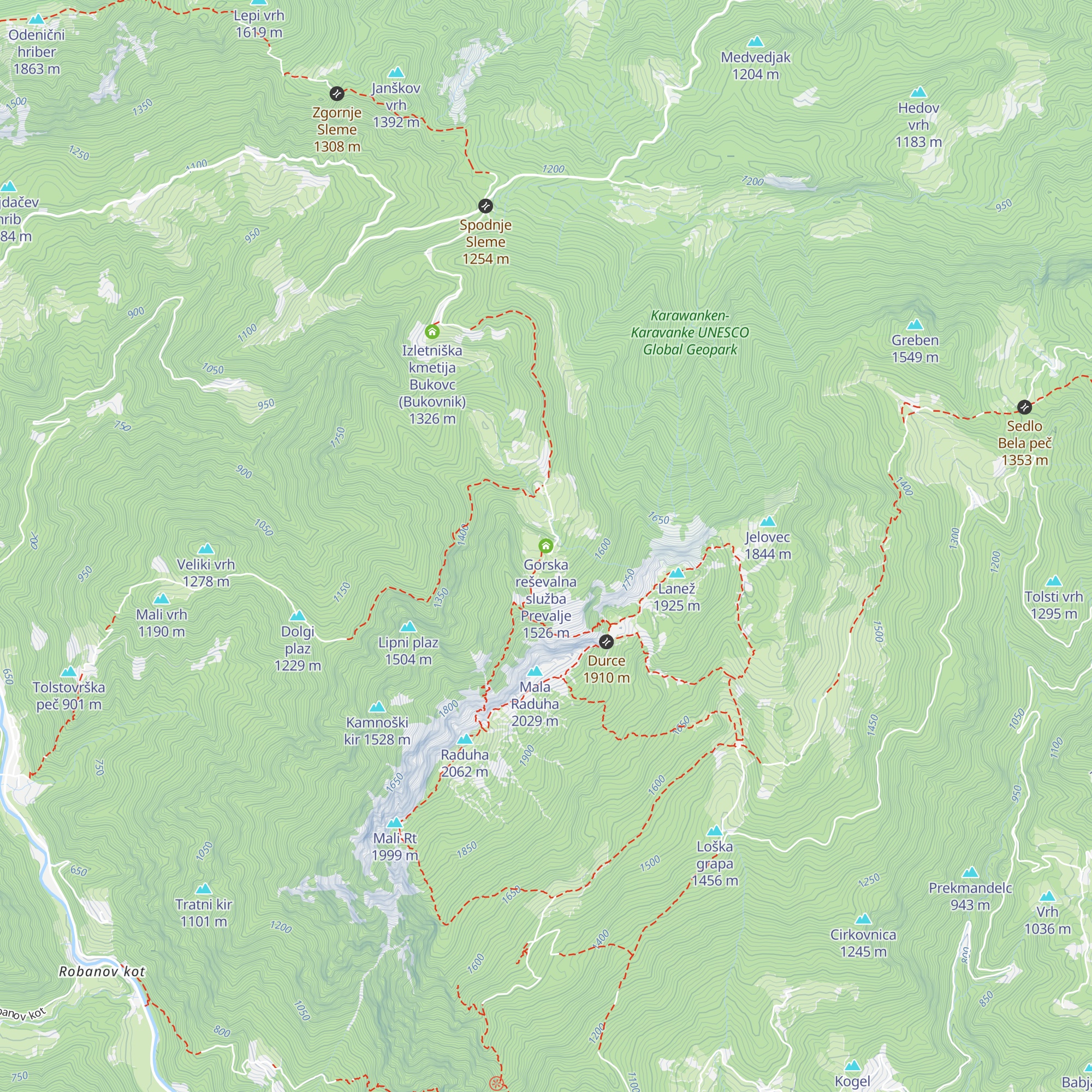 Gorska reševalna služba Prevalje map