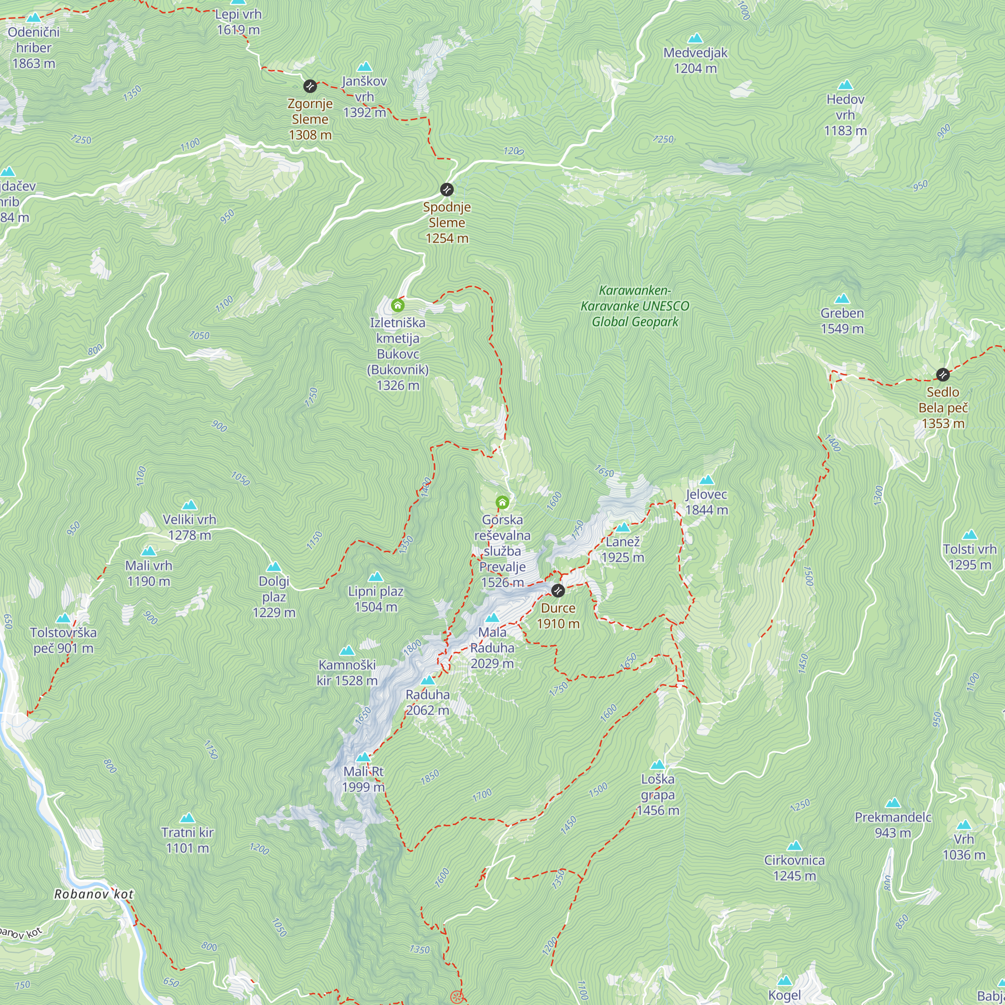 Gorska reševalna služba Prevalje map