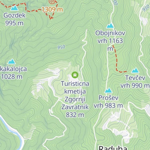 Map of Turisticna kmetija Zgornji Zavratnik