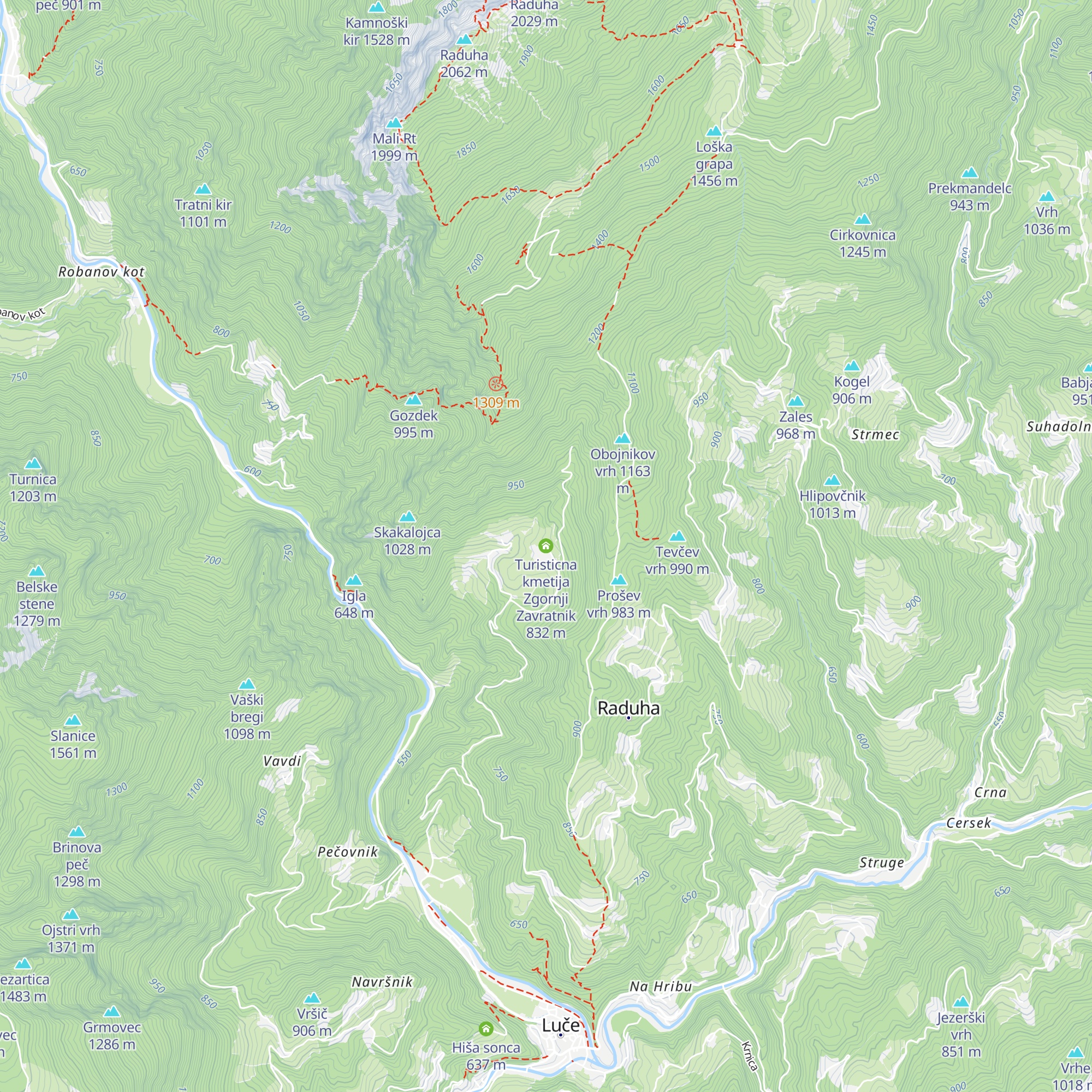 Turisticna kmetija Zgornji Zavratnik map