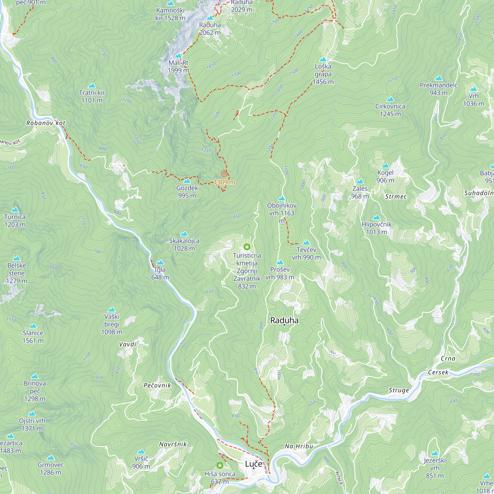Turisticna kmetija Zgornji Zavratnik map