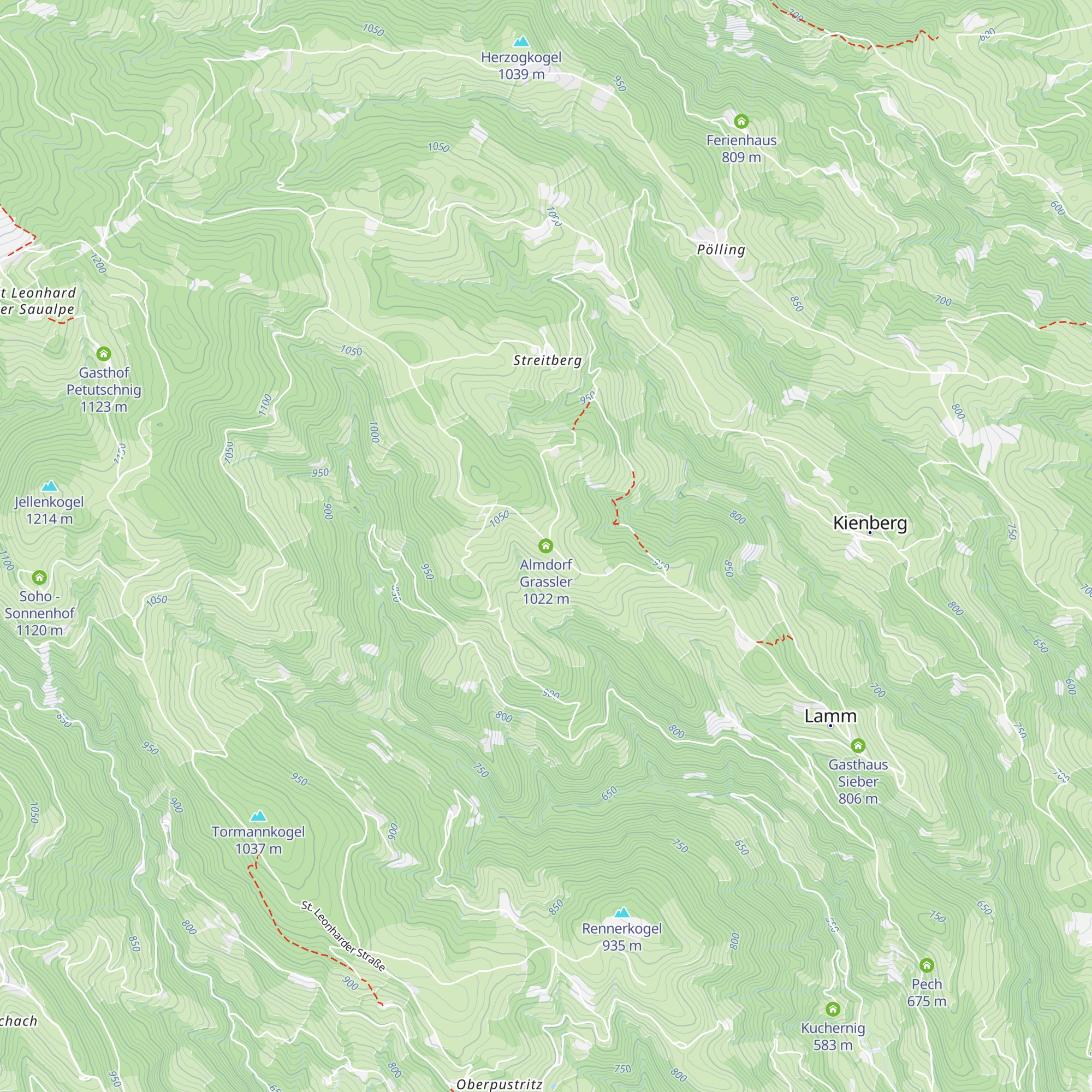 Almdorf Grassler map