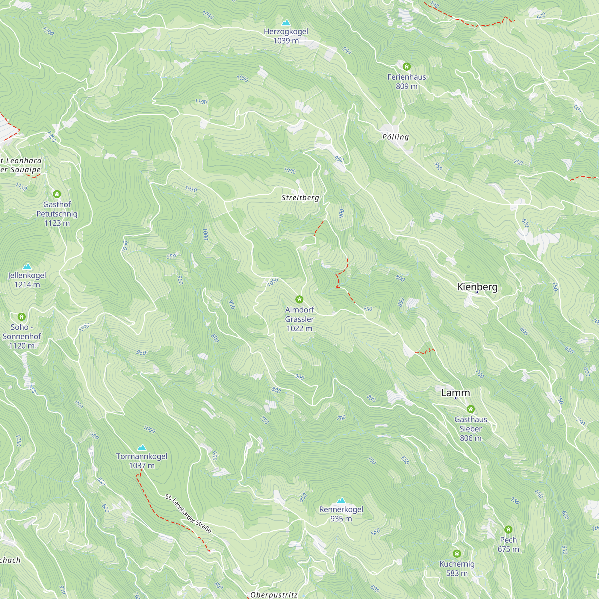 Almdorf Grassler map