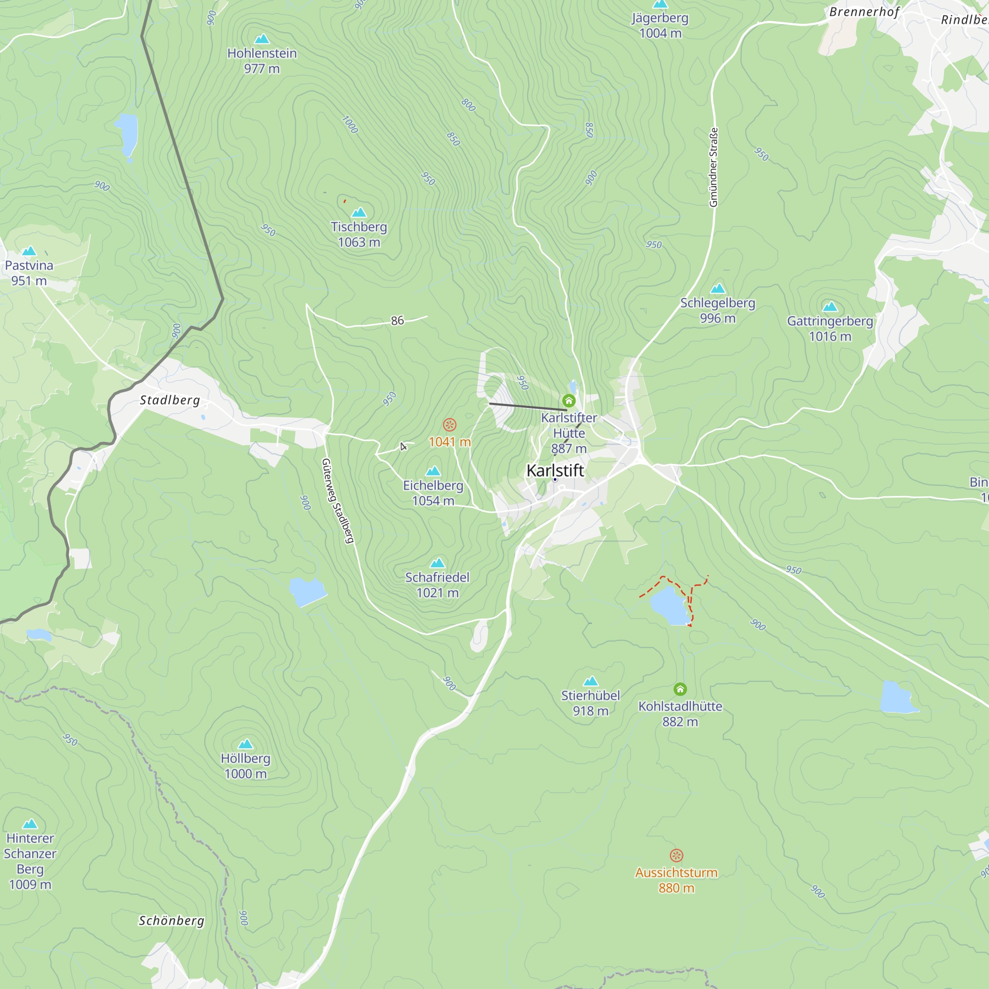 Gmünder Hütte map