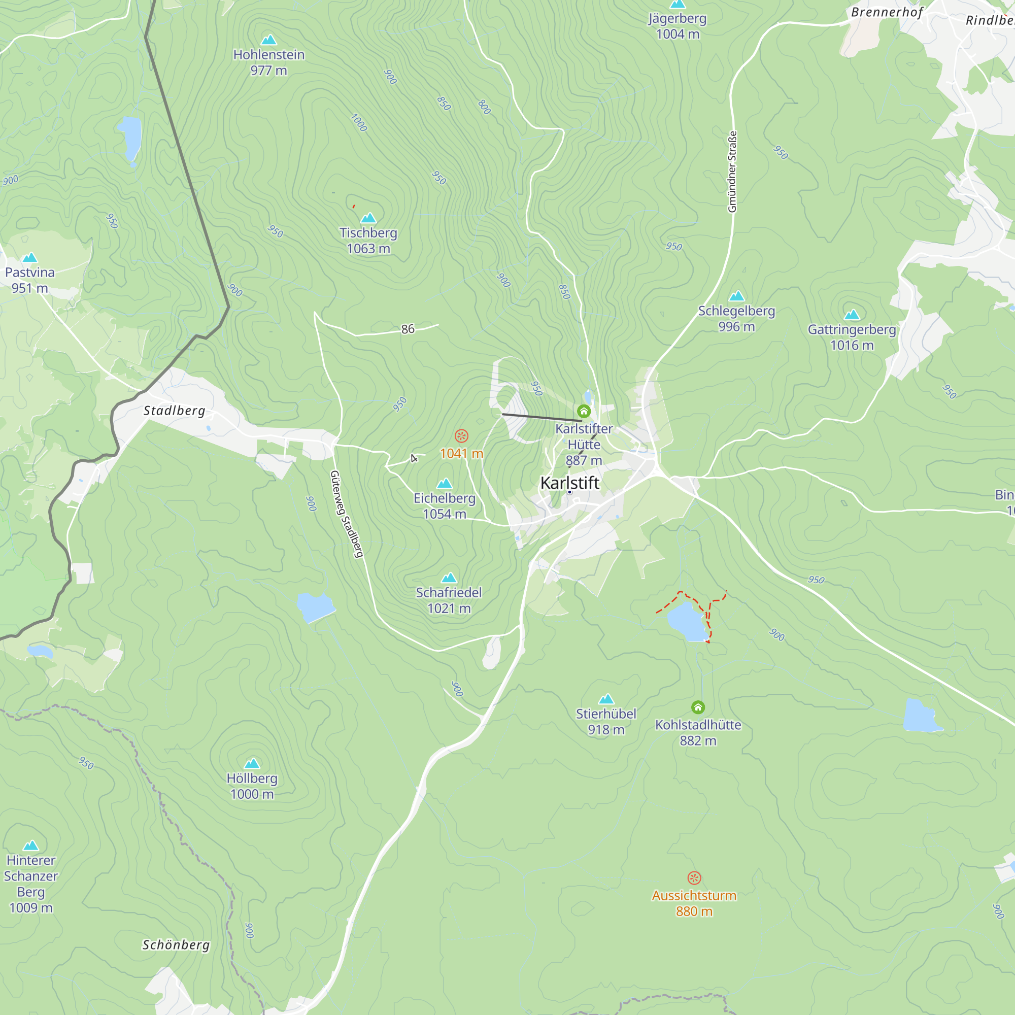 Gmünder Hütte map